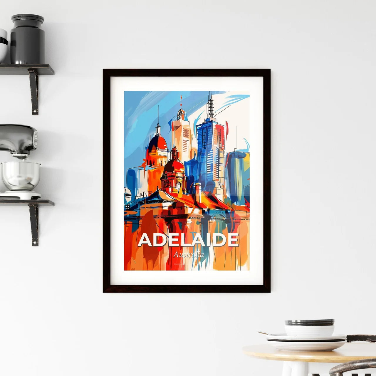 Vibrant Adelaide, Australia Framed Print