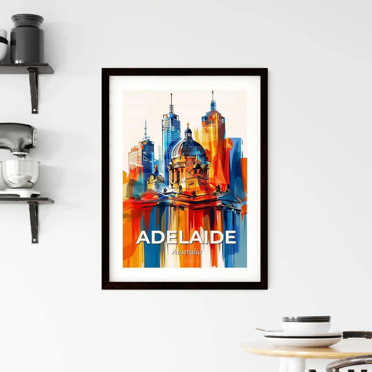 Vibrant Adelaide, Australia Framed Print