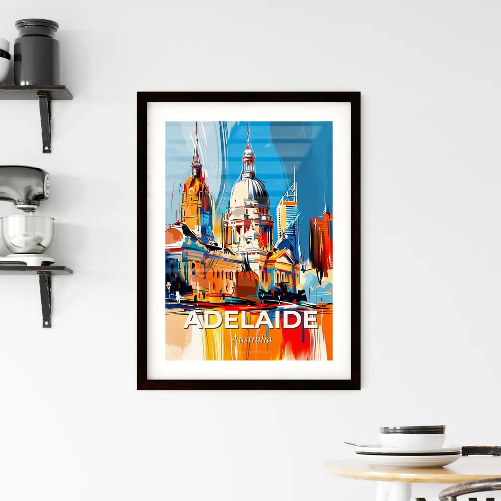 Vibrant Adelaide, Australia Framed Print