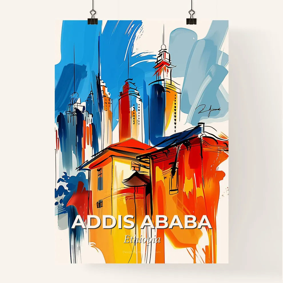 Vibrant Addis Ababa, Ethiopia Poster