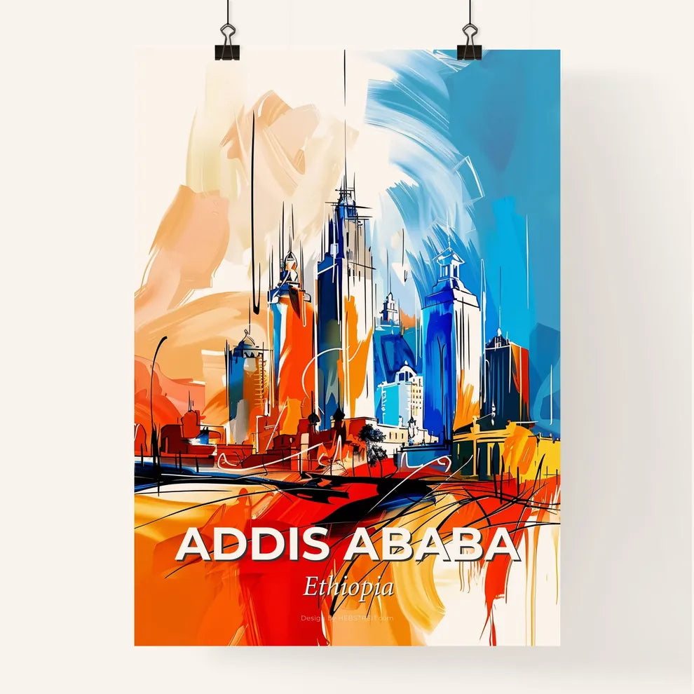 Vibrant Addis Ababa, Ethiopia Poster