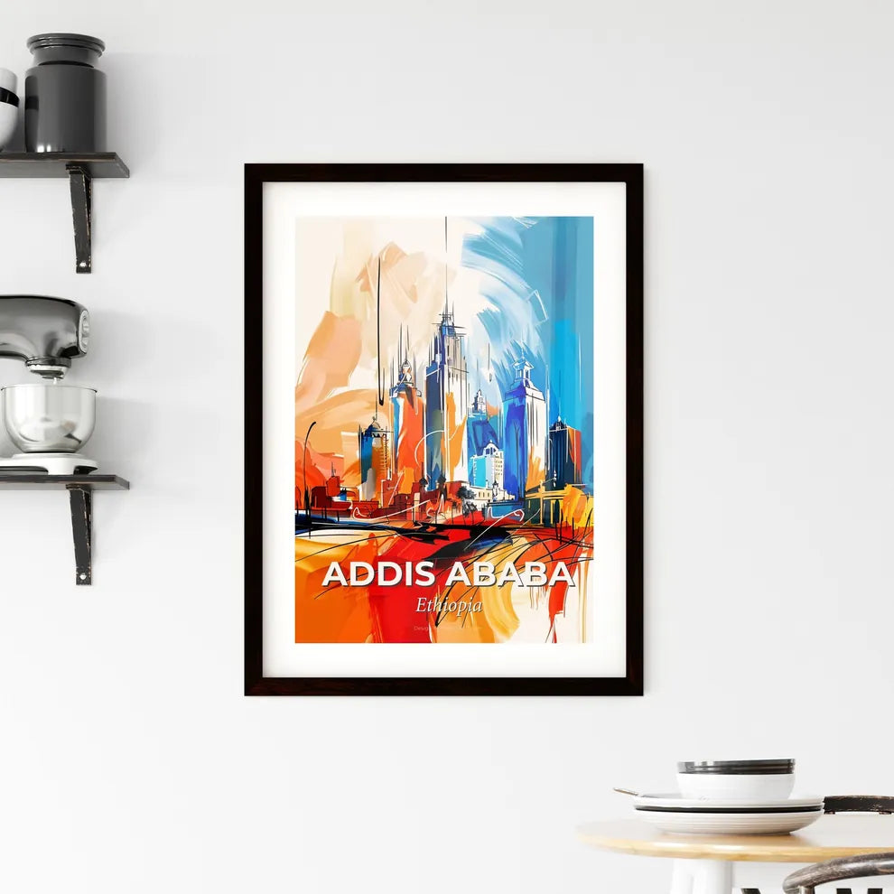 Vibrant Addis Ababa, Ethiopia Framed Print