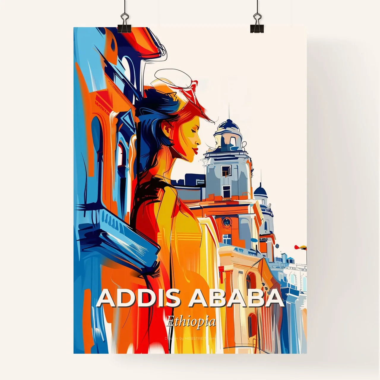Vibrant Addis Ababa, Ethiopia Poster