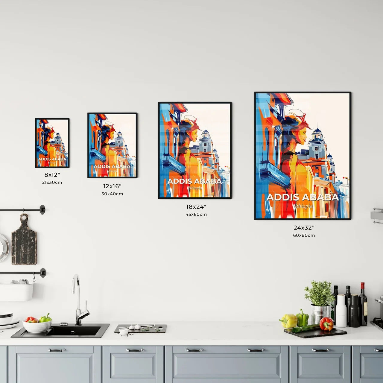 Vibrant Addis Ababa, Ethiopia Kitchen Art