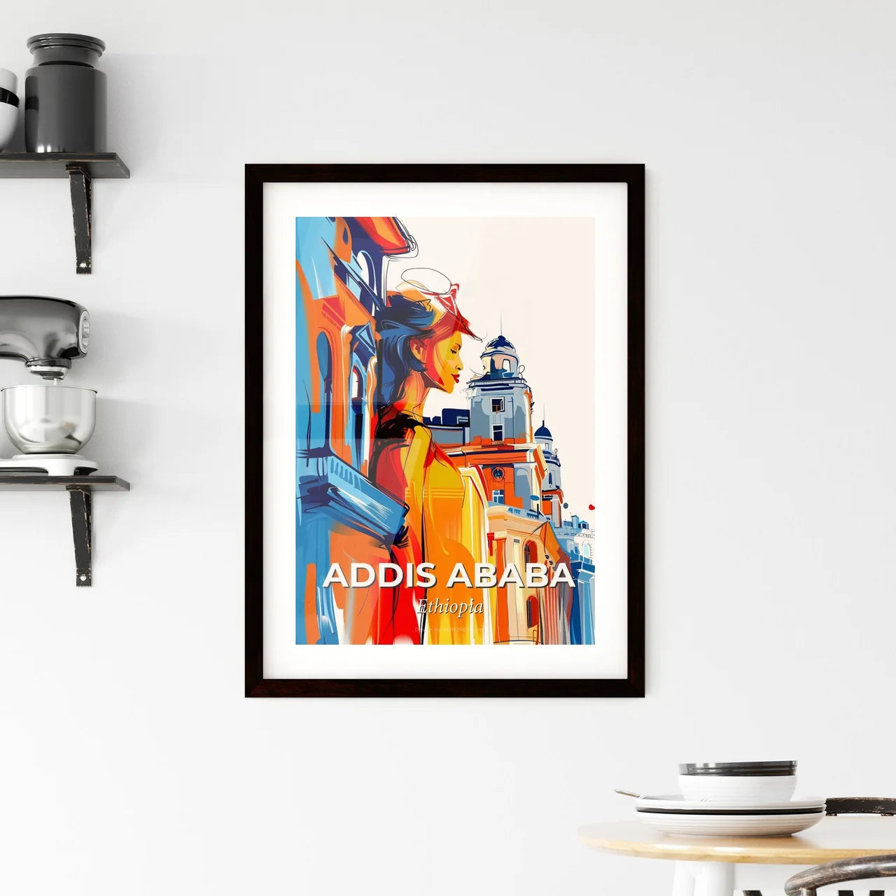 Vibrant Addis Ababa, Ethiopia Framed Print