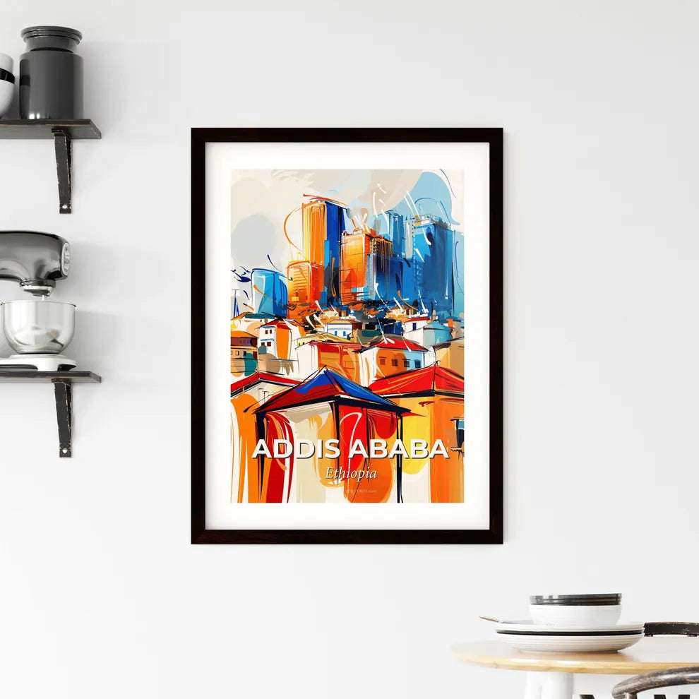 Vibrant Addis Ababa, Ethiopia Framed Print