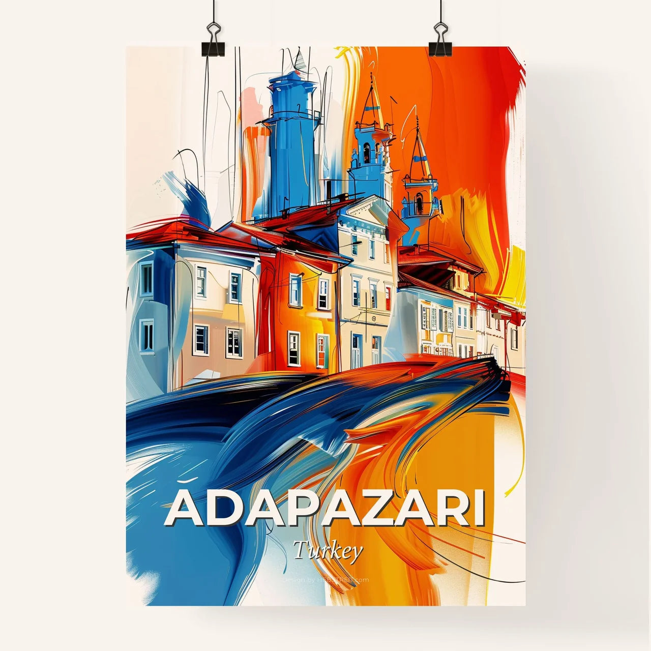 Vibrant Adapazari, Turkey Poster
