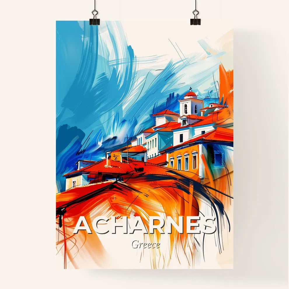 Vibrant Acharnes, Greece Poster