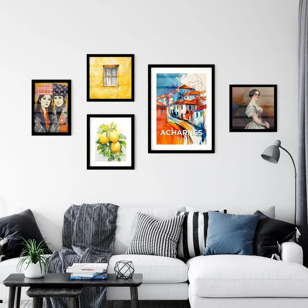 Vibrant Acharnes, Greece Wall Art Collection