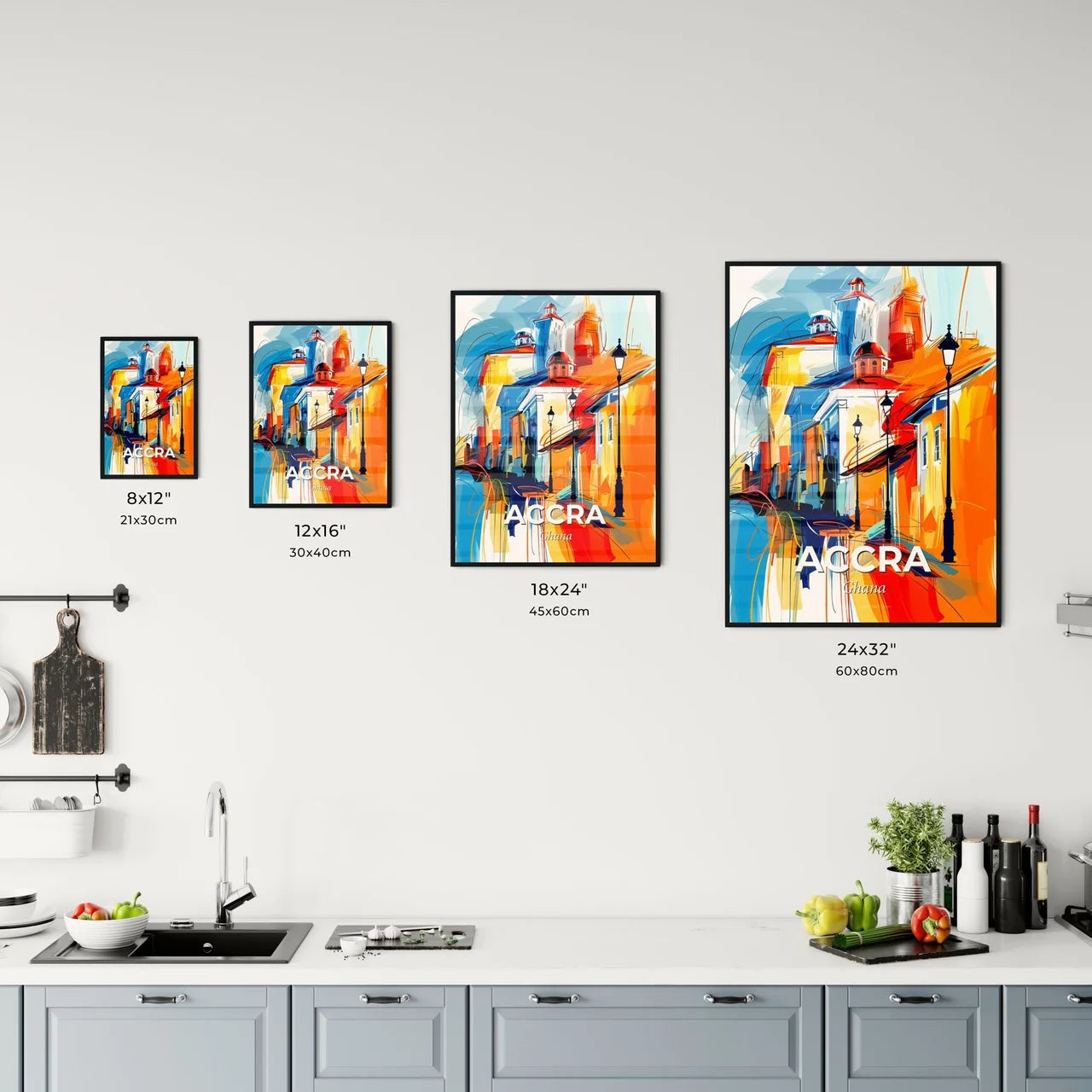 Vibrant Accra, Ghana Kitchen Art