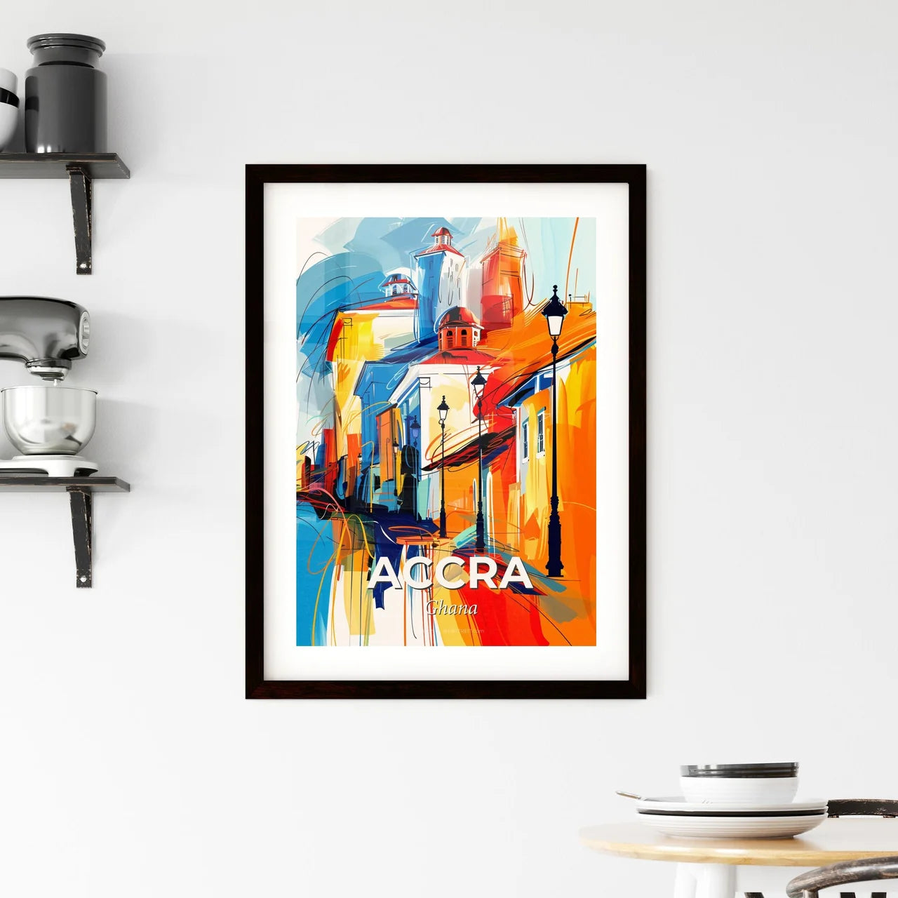 Vibrant Accra, Ghana Framed Print