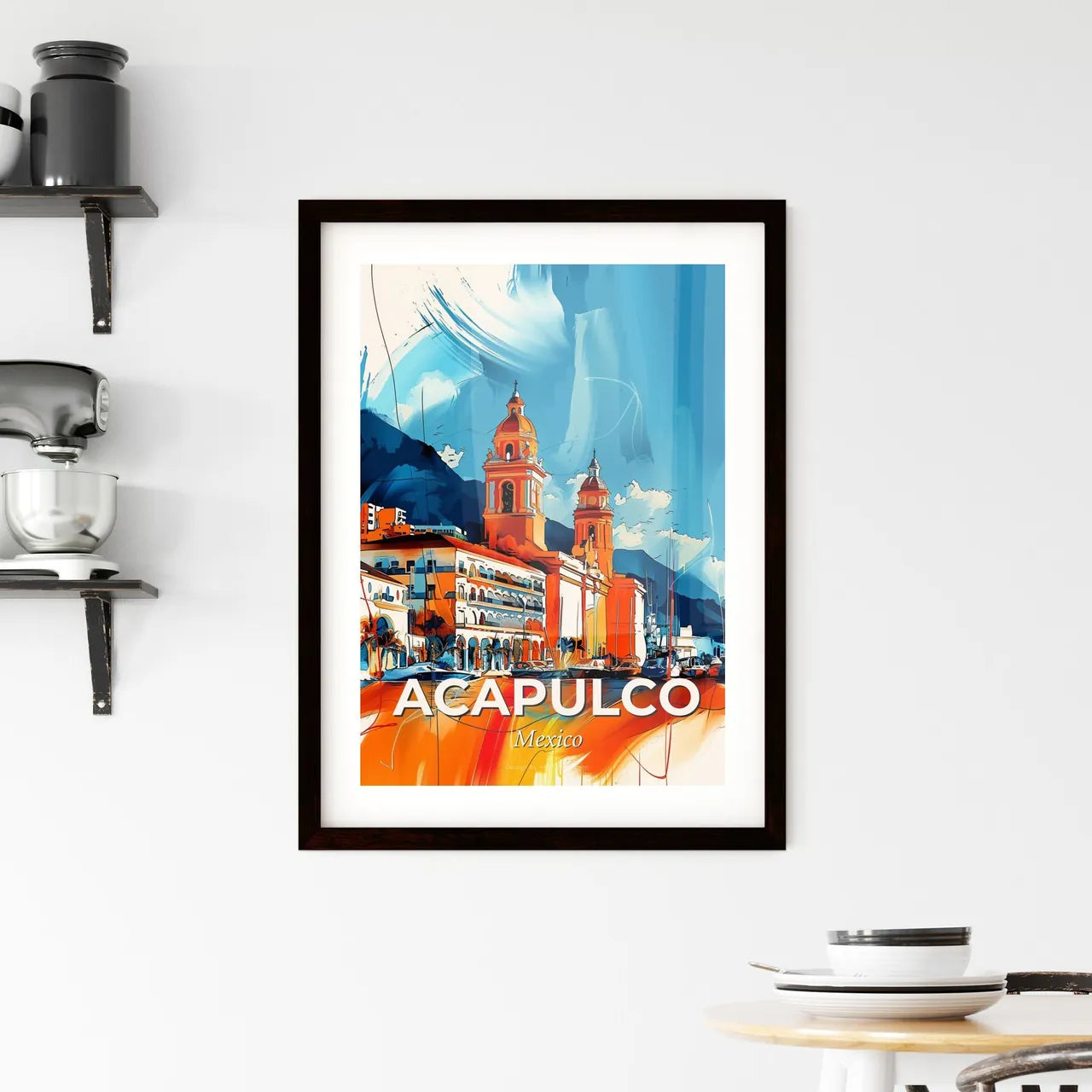 Vibrant Acapulco, Mexico Framed Print