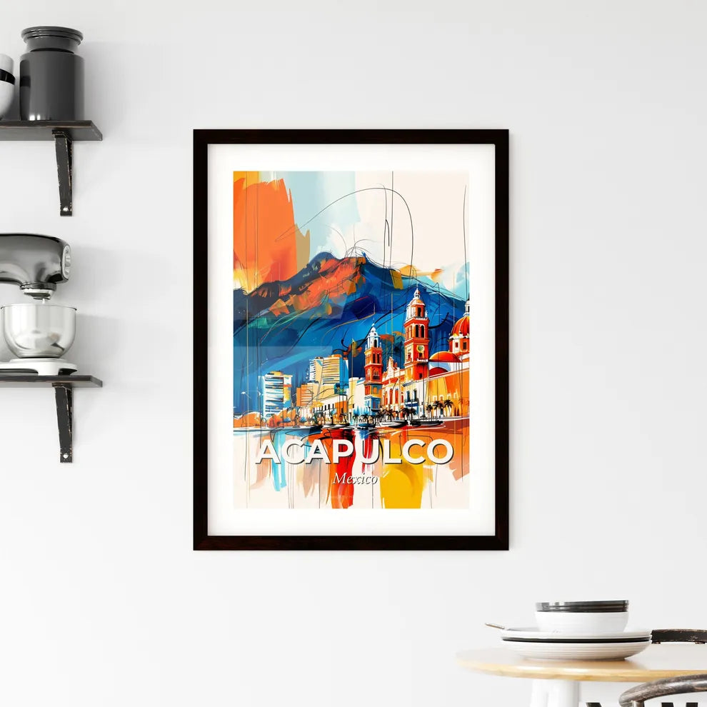Vibrant Acapulco, Mexico Framed Print