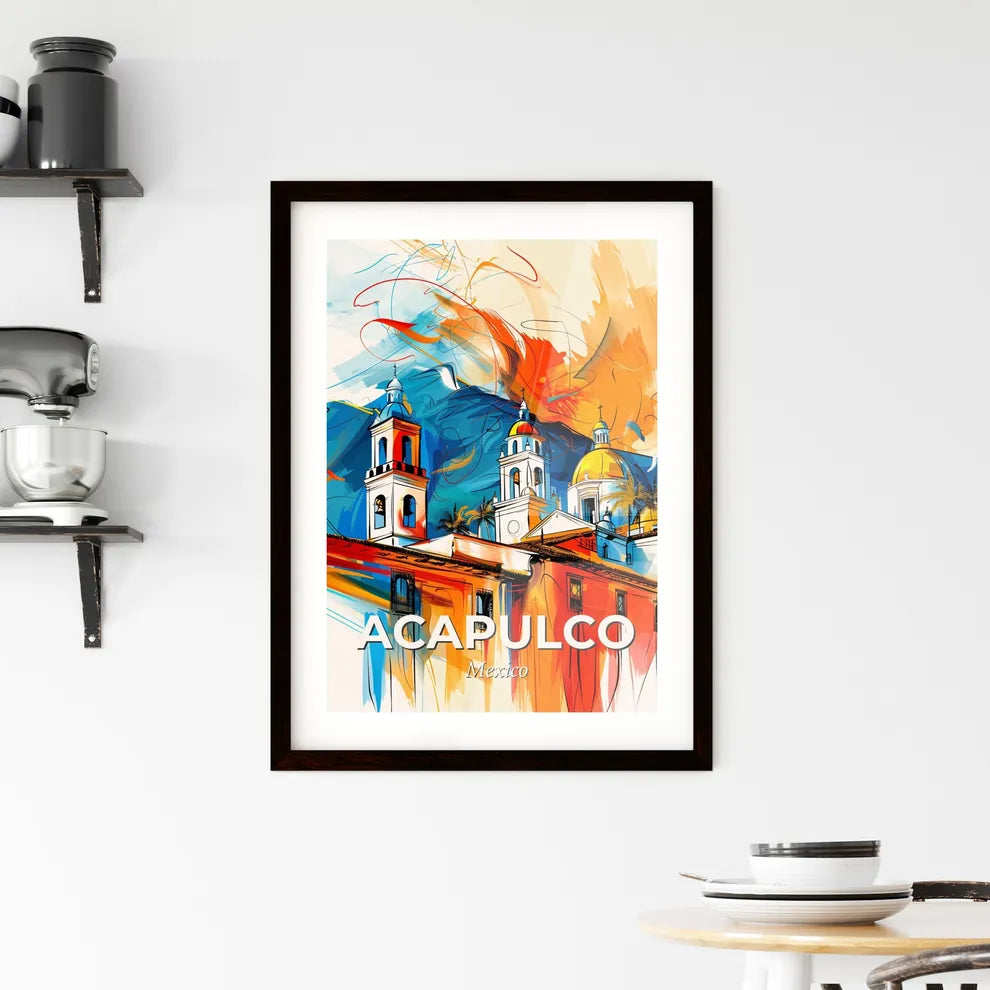Vibrant Acapulco, Mexico Framed Print