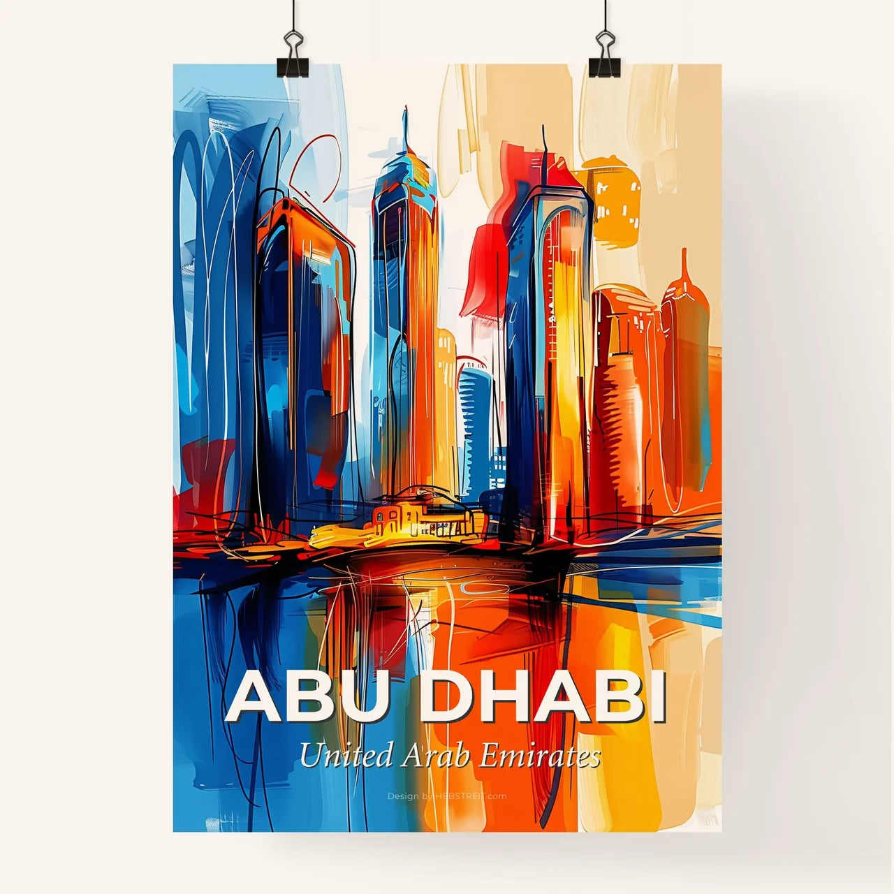 Vibrant Abu Dhabi  , United Arab Emirates Poster