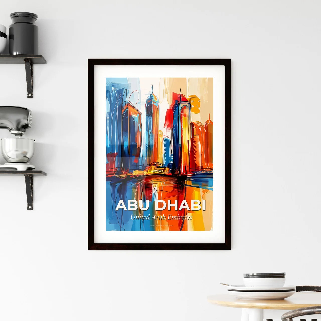 Vibrant Abu Dhabi  , United Arab Emirates Framed Print