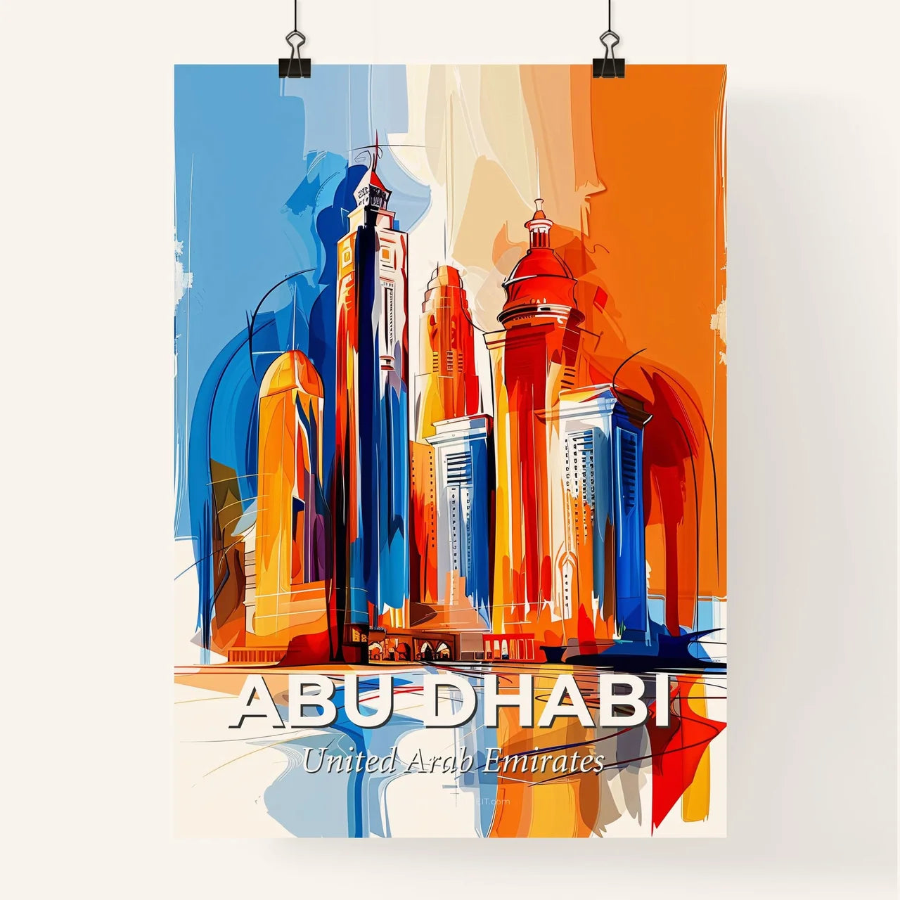 Vibrant Abu Dhabi  , United Arab Emirates Poster