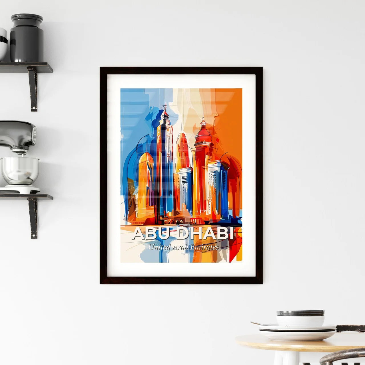 Vibrant Abu Dhabi  , United Arab Emirates Framed Print