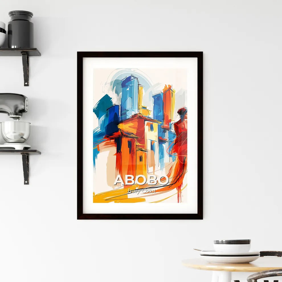 Vibrant Abobo, Ivory Coast Framed Print