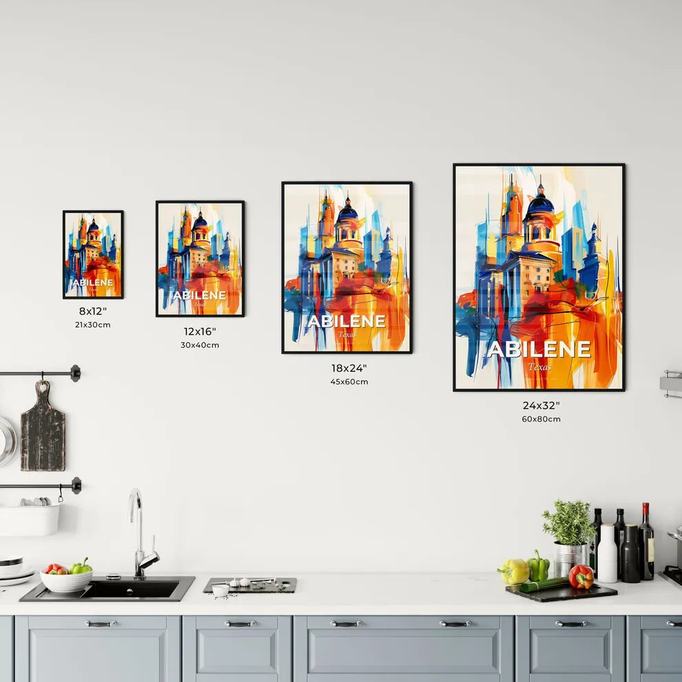 Vibrant Abilene, Texas Kitchen Art
