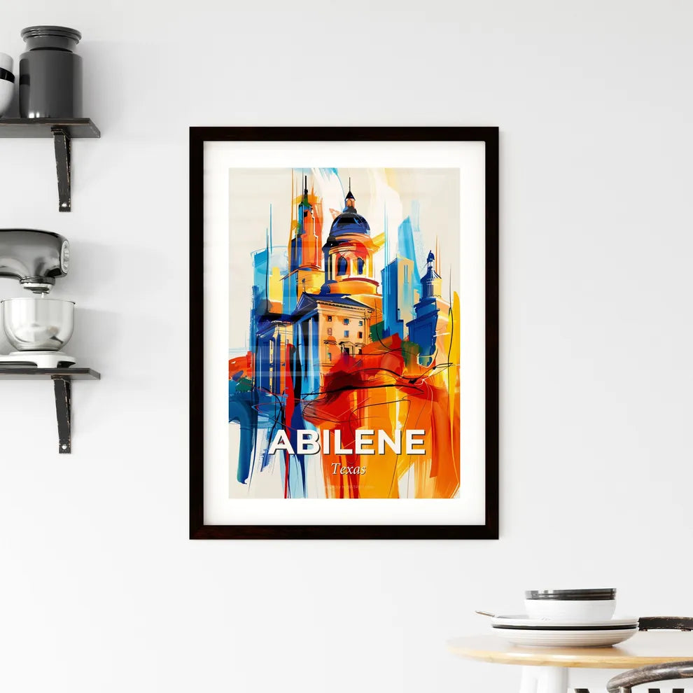 Vibrant Abilene, Texas Framed Print