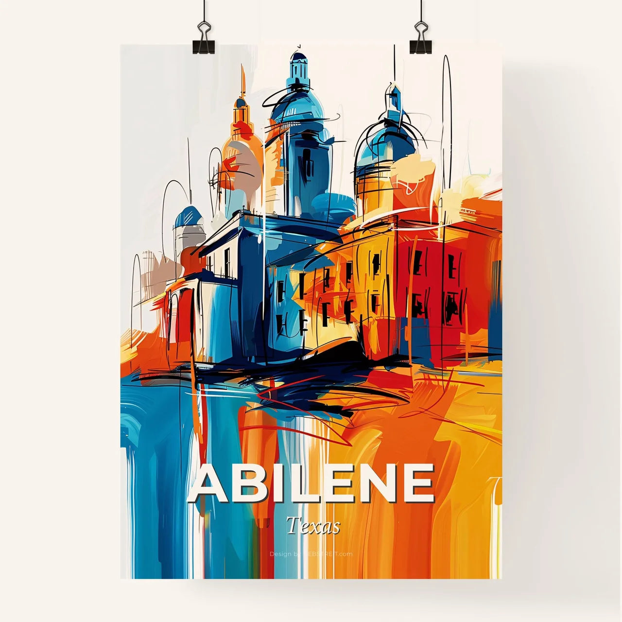 Vibrant Abilene, Texas Poster