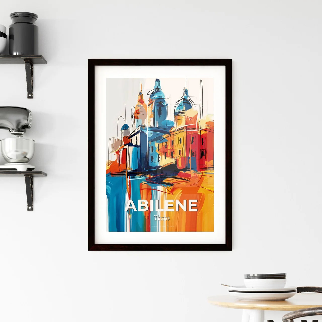 Vibrant Abilene, Texas Framed Print