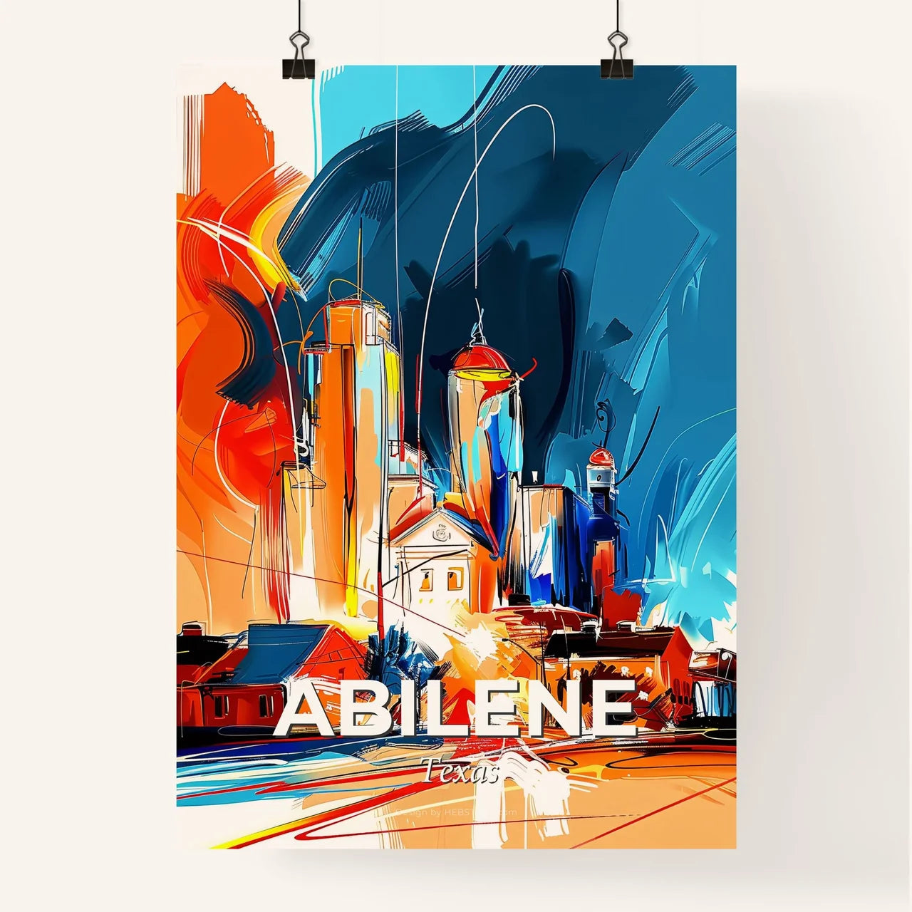 Vibrant Abilene, Texas Poster