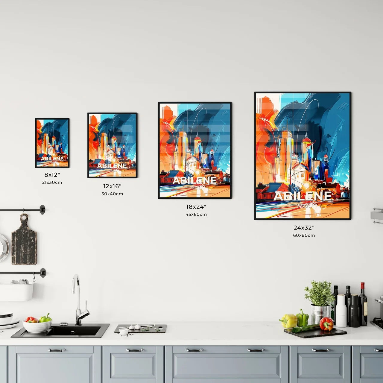 Vibrant Abilene, Texas Kitchen Art