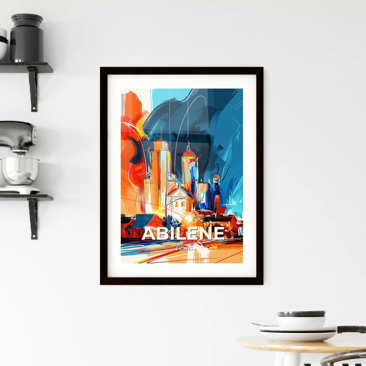 Vibrant Abilene, Texas Framed Print