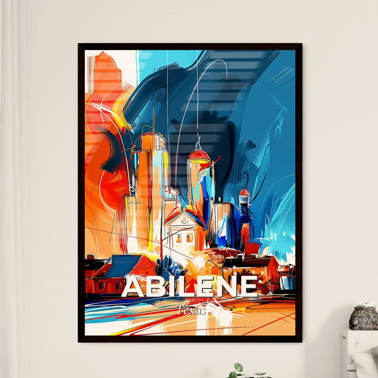 Vibrant Abilene, Texas Art Print