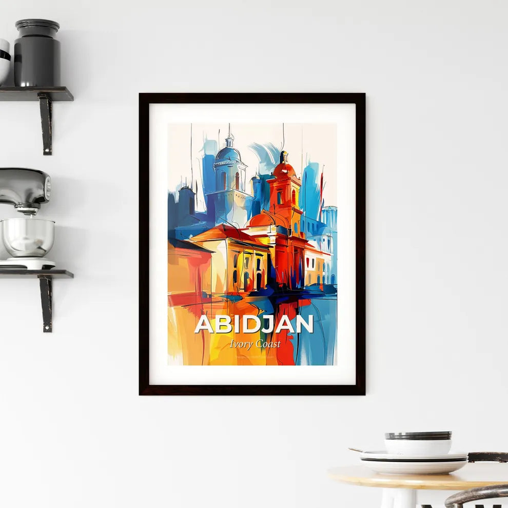 Vibrant Abidjan, Ivory Coast Framed Print
