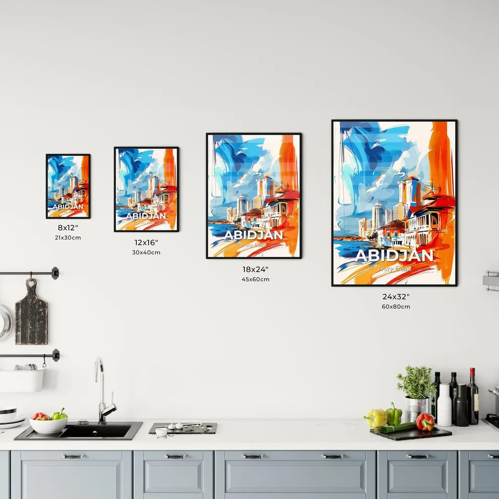 Vibrant Abidjan, Ivory Coast Kitchen Art