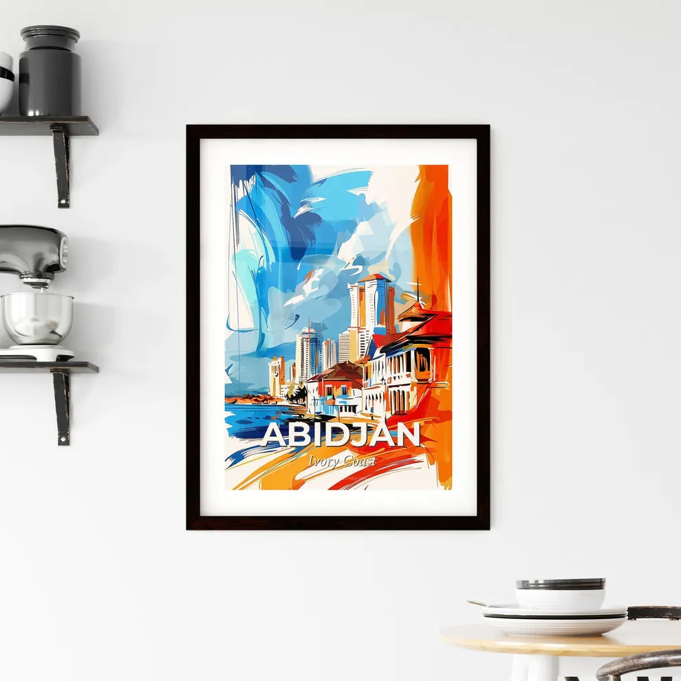 Vibrant Abidjan, Ivory Coast Framed Print