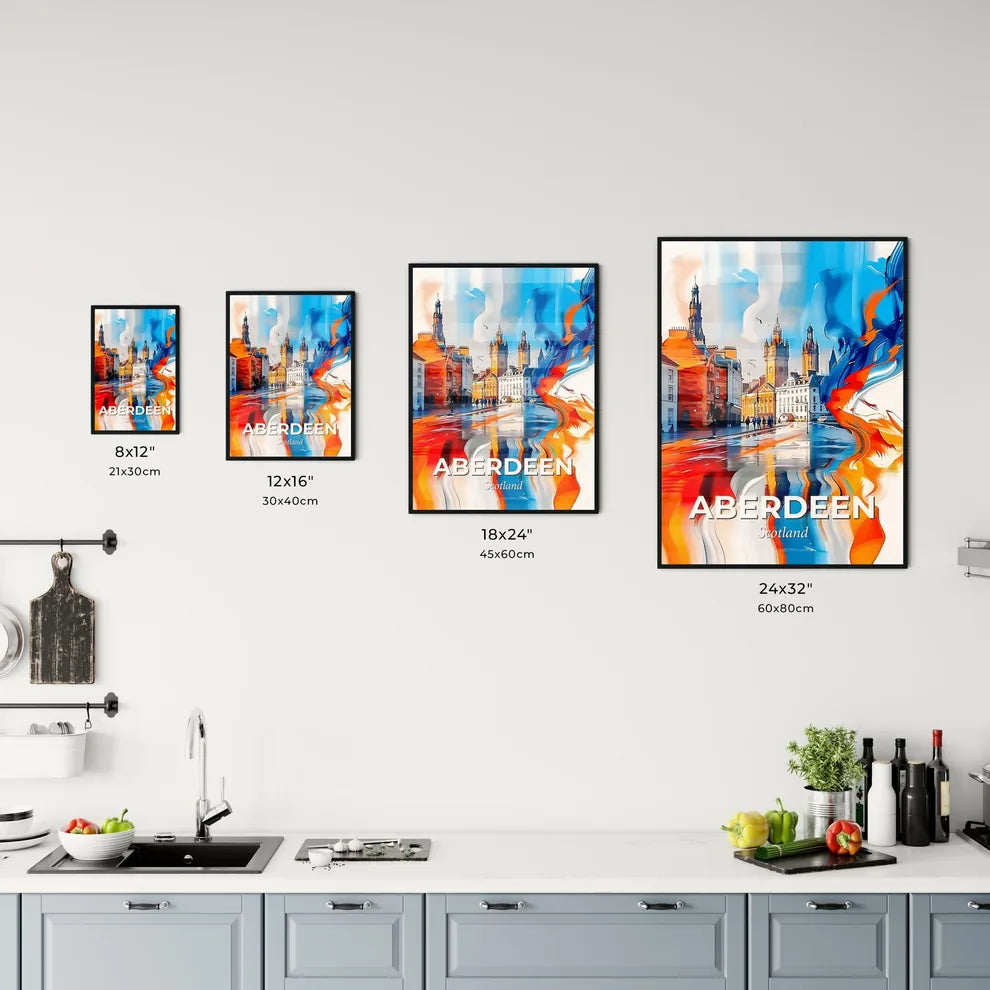 Vibrant Aberdeen, Scotland Kitchen Art