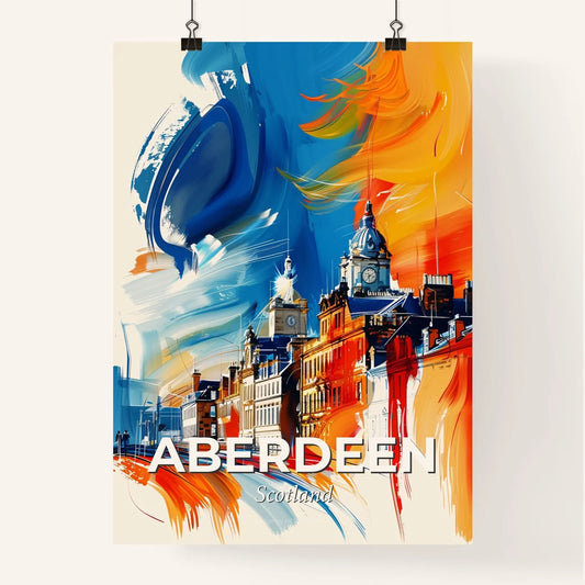 Vibrant Aberdeen, Scotland Poster