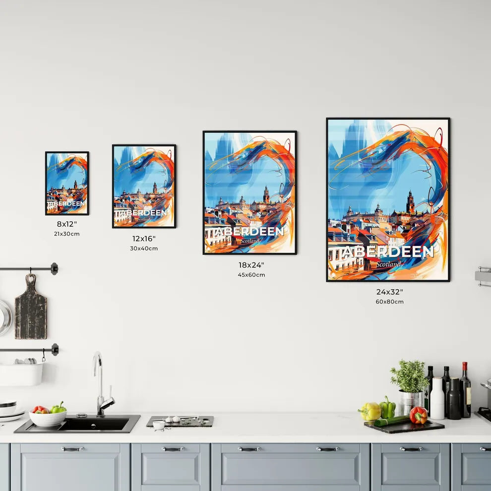 Vibrant Aberdeen, Scotland Kitchen Art