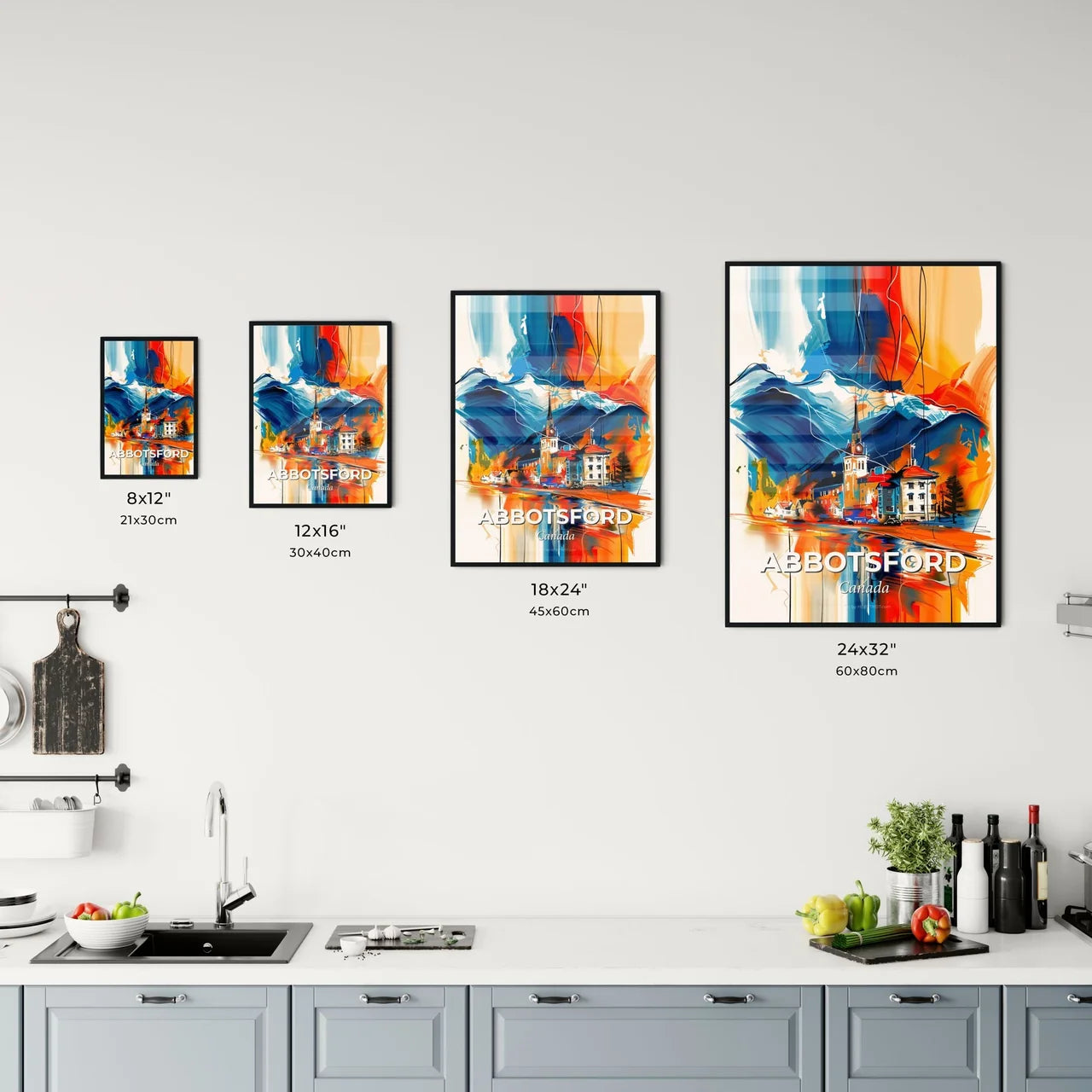 Vibrant Abbotsford, Canada Kitchen Art