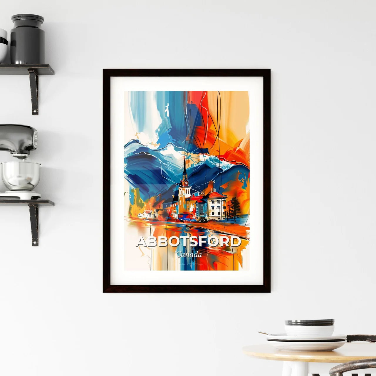 Vibrant Abbotsford, Canada Framed Print
