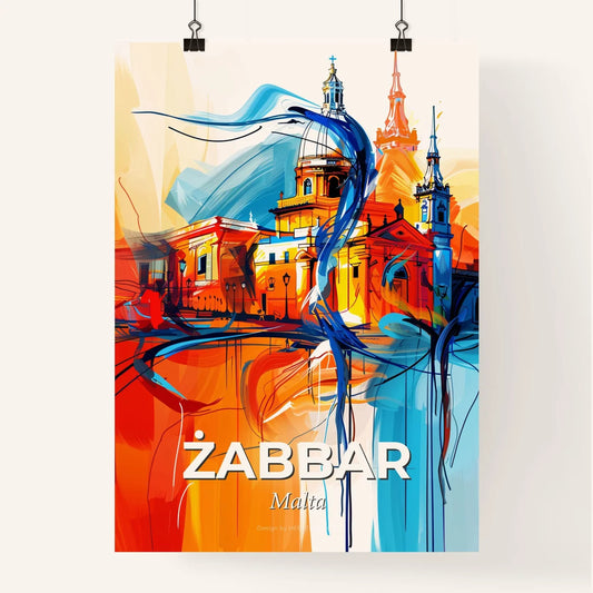 Vibrant  Żabbar, Malta Poster