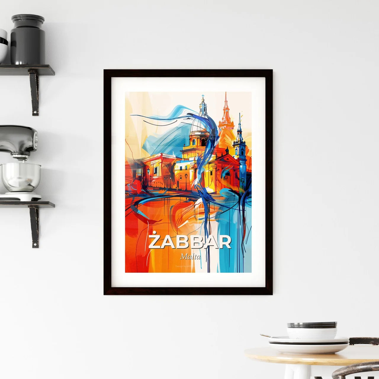 Vibrant  Żabbar, Malta Framed Print