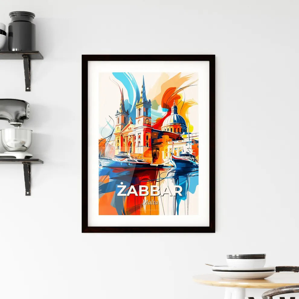 Vibrant  Żabbar, Malta Framed Print