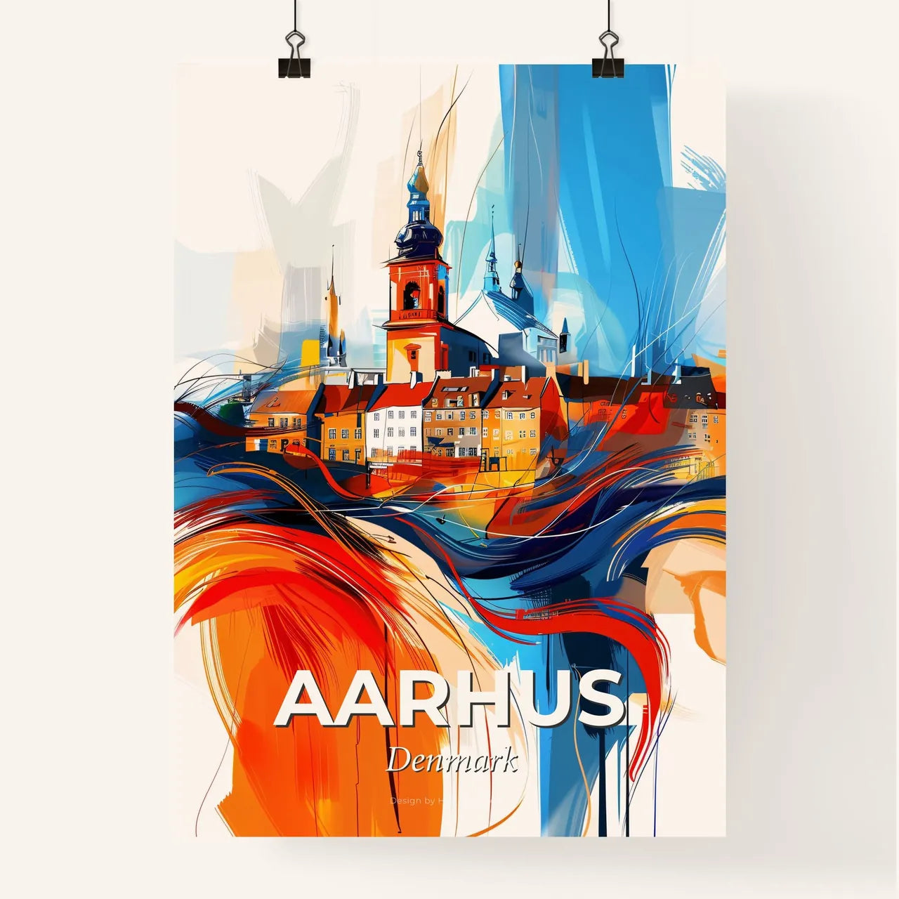 Vibrant Aarhus, Denmark Poster