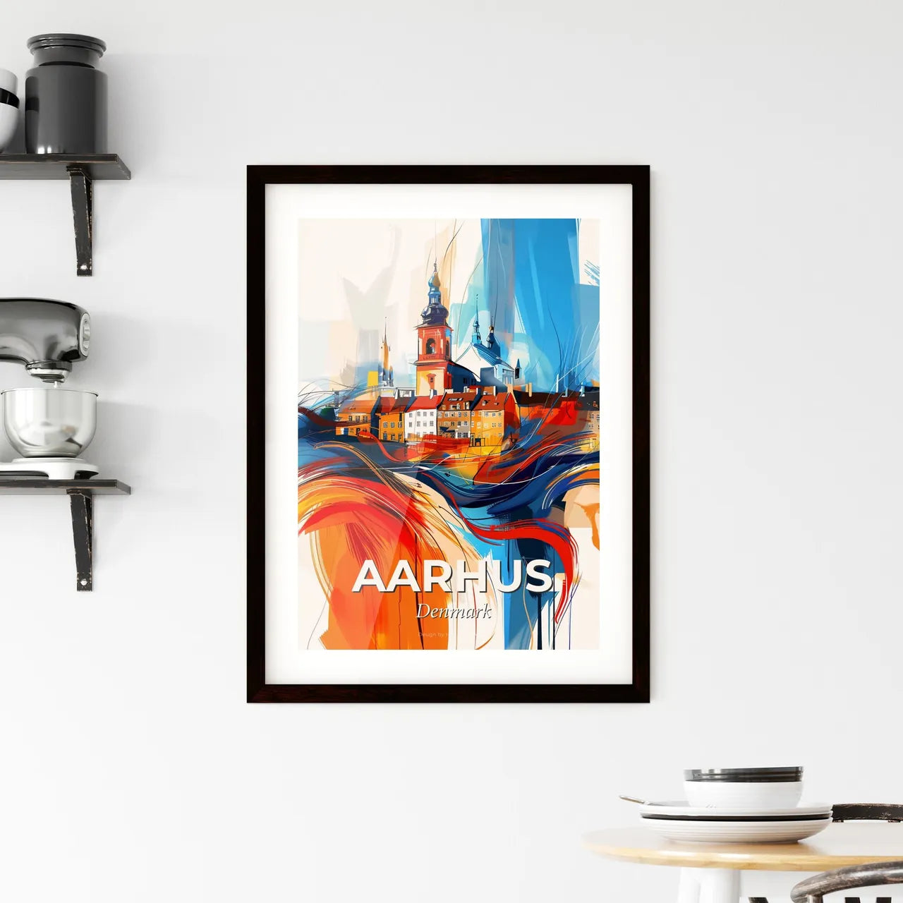 Vibrant Aarhus, Denmark Framed Print