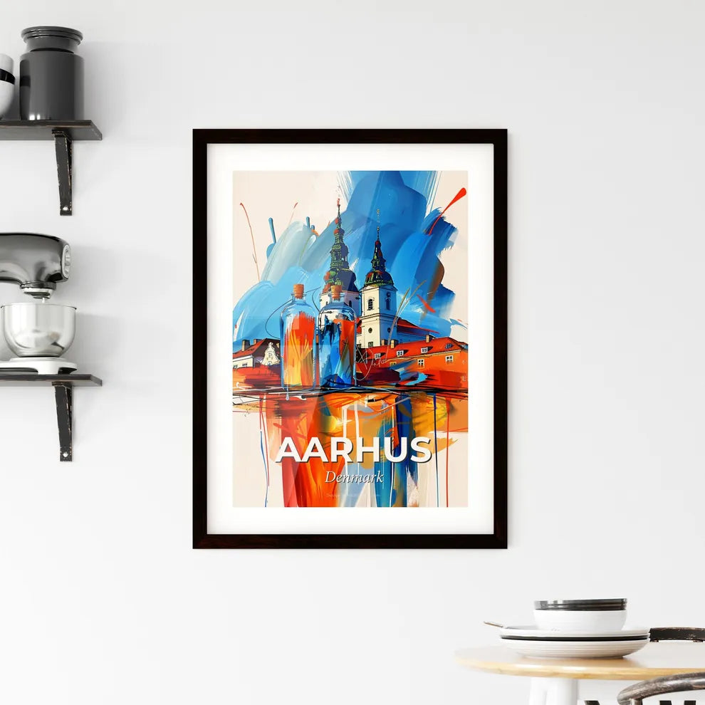 Vibrant Aarhus, Denmark Framed Print