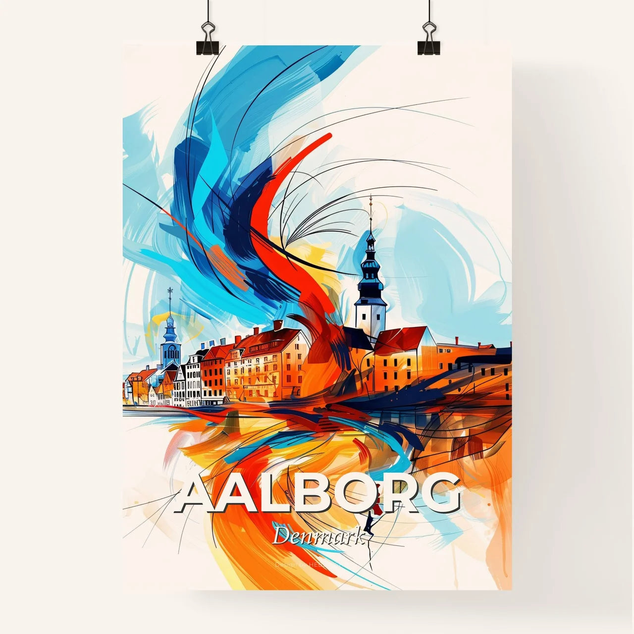 Vibrant Aalborg, Denmark Poster