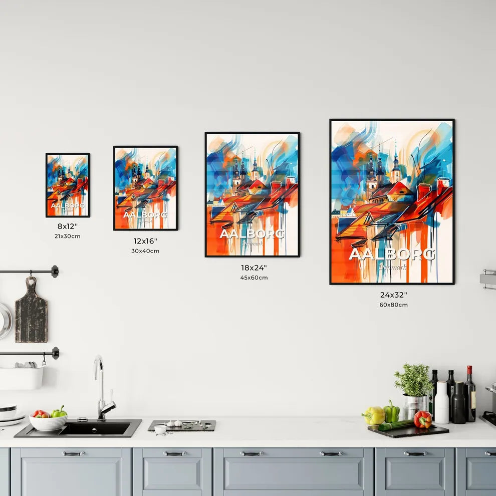 Vibrant Aalborg, Denmark Kitchen Art