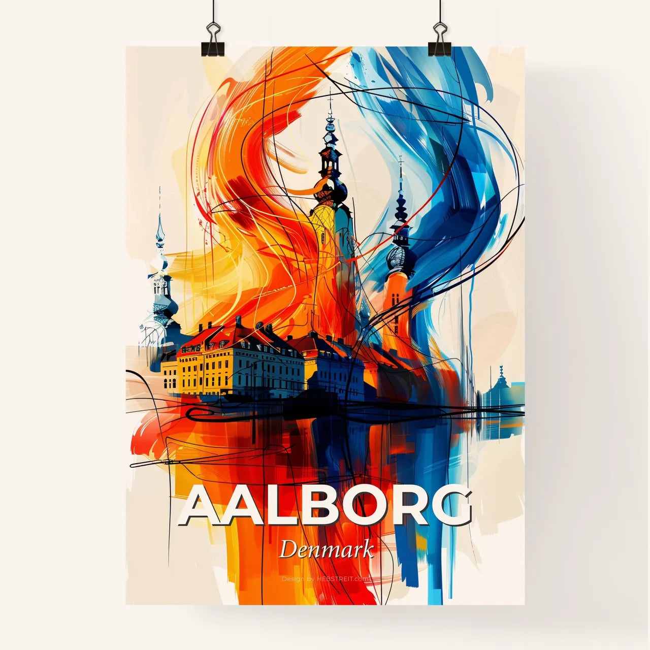 Vibrant Aalborg, Denmark Poster