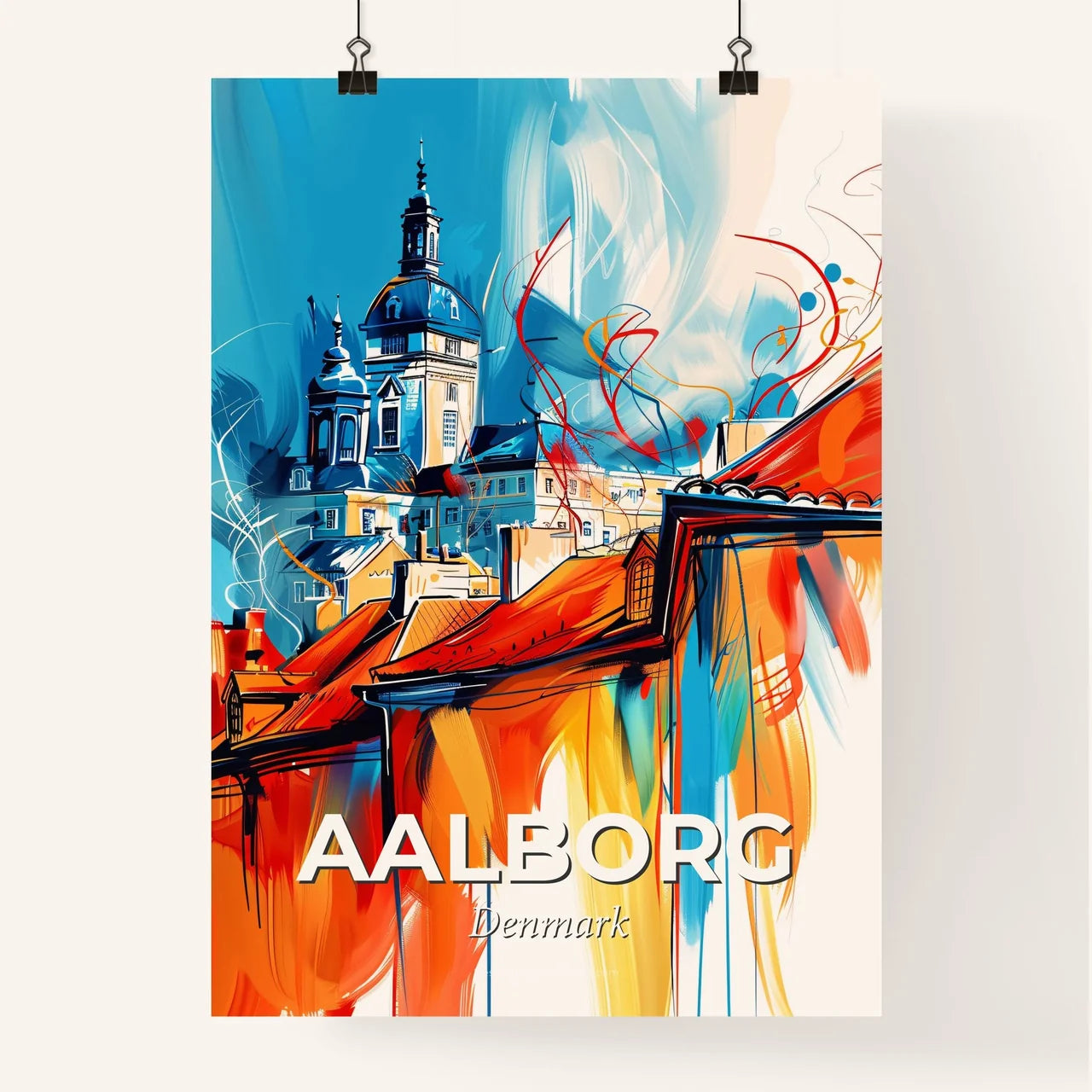 Vibrant Aalborg, Denmark Poster