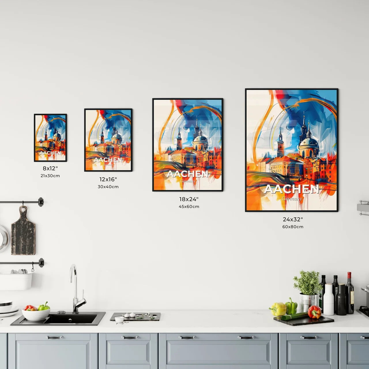 Vibrant Aachen, Germany Kitchen Art